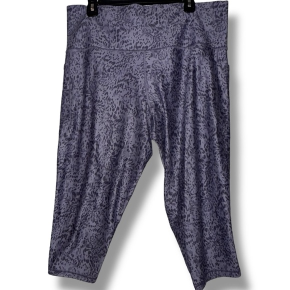 ATHLETA Salutation Stash Capri II Leggings Liquid Tempest Violet Women’s 2X - Picture 6 of 7